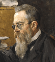 Painting portrait of Rimsky-Korsakov