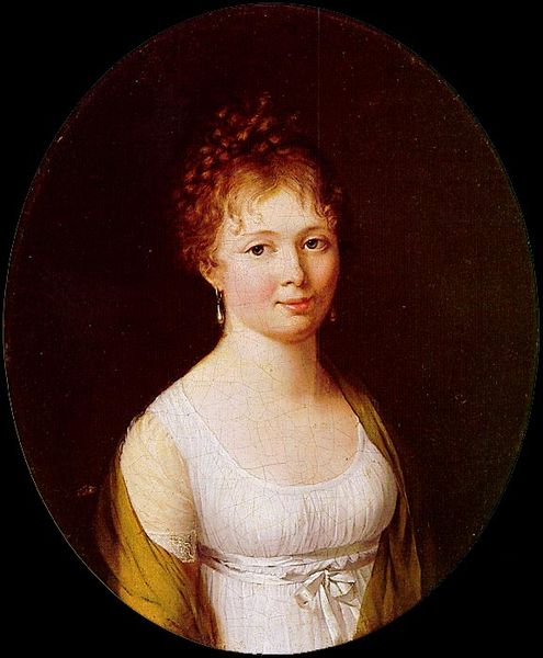 Portrait painting of "Gaby" Gabrielle Josephine du Pont  