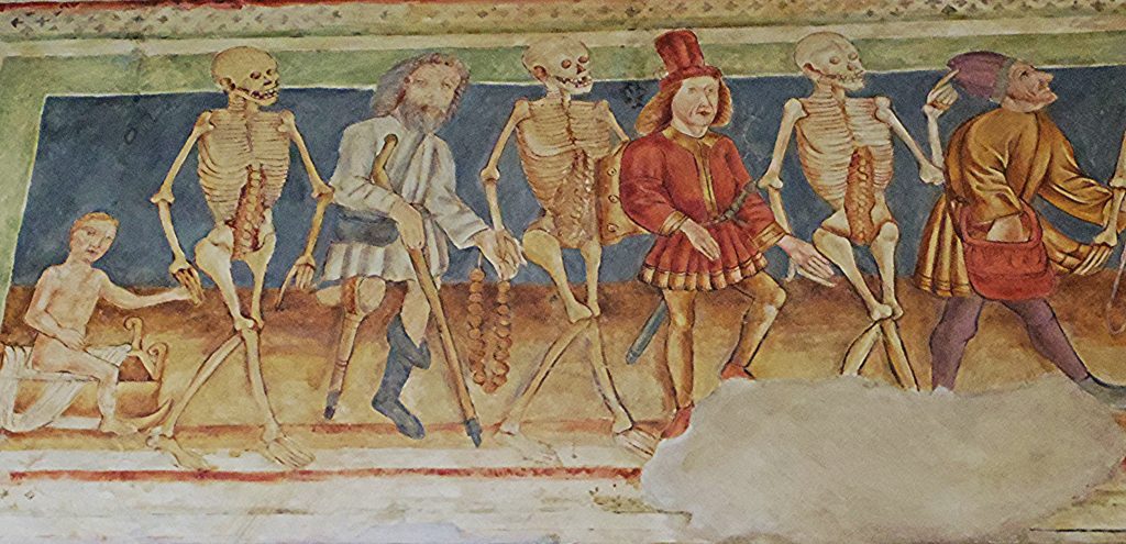 Painting of the opera Danse Macabre