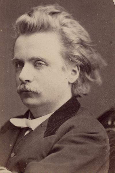 Portrait  photograph of Edvard Grieg