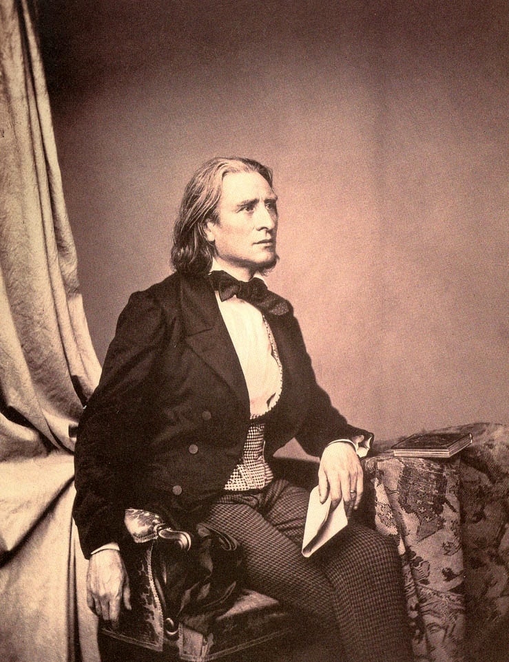 Photo of composer, Franz Liszt