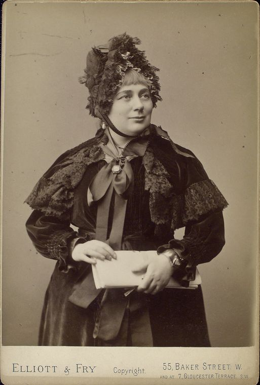 Portrait of singer Georgina Weldon