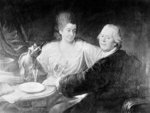 Composer Christoph Willibald Gluck and his wife Maria Anna Bergin