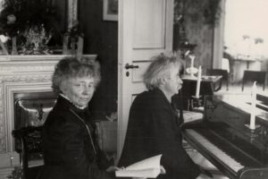 Composer Edvard Grieg and his wife
