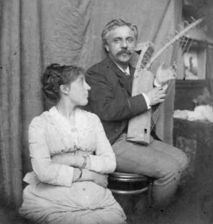 Photo of composer Gabriel Fauré and his wife, Marie Fremiet