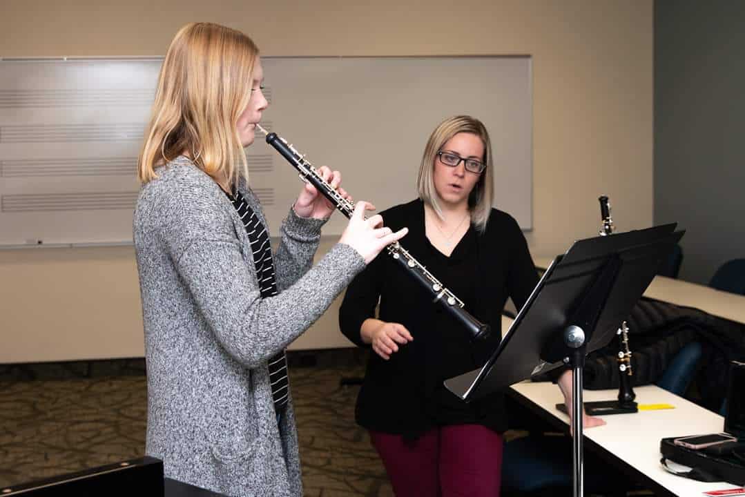 Susan Miranda Oboe Teaches and Oboe student