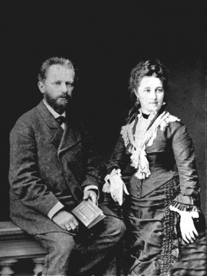 Photo of Tchaikovsky and his wife, Antonina