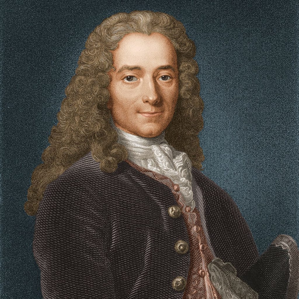 Voltaire, French writer and philosopher 
