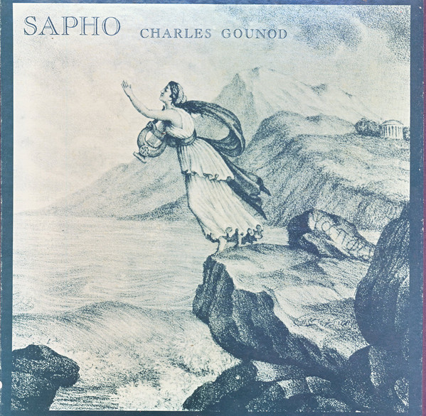 Album cover of the opera Sapho, by Charles Gounod
